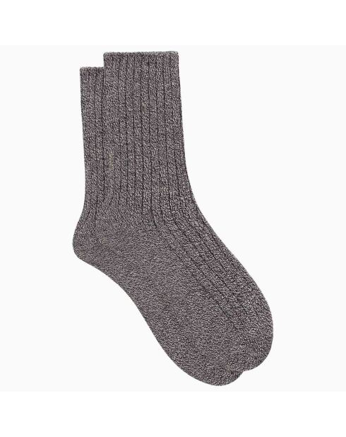 Chaussettes Bambou Cosy gris moyen chiné