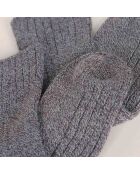 Chaussettes Bambou Cosy gris moyen chiné