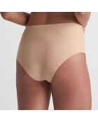 2 Culottes taille haute beige/noir