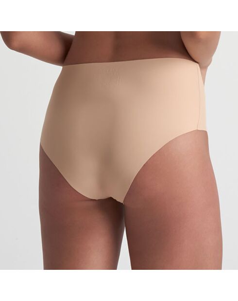 2 Culottes taille haute beige/noir