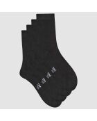 2 Paires de chaussettes Bambou noires