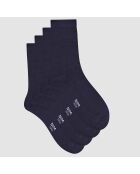 2 Paires de chaussettes Bambou bleu marine