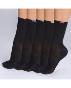 5 Paires de chaussettes Ecodim noires