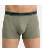 2 Boxers Green Bio charbon chiné/vert terre