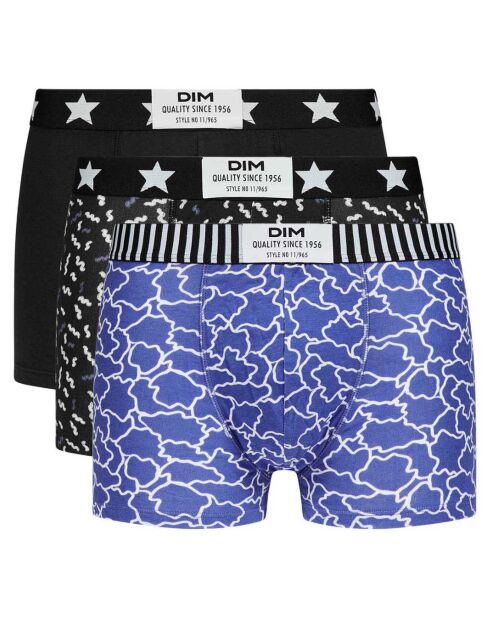 3 Boxers Vibes nuage bleu/noir/cotillon