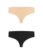 2 Strings invisibles noir/beige