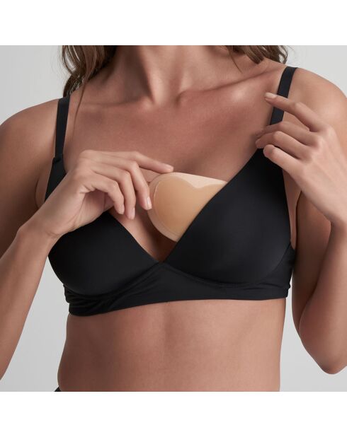 almohadillas adhesivas push-up de color beige