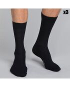 3 Paires de chaussettes Coton noires