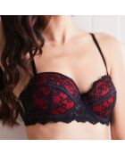 Soutien-gorge Jolie paddé noir/rouge