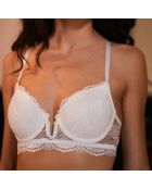 Soutien-gorge paddé & Tanga Poeme ivoire