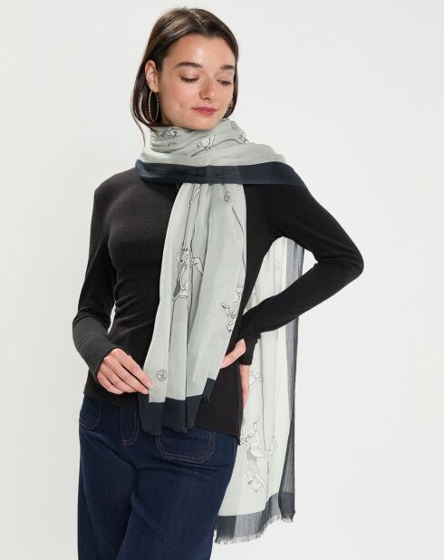 Etole en coton Malrome multicolore - 70x200 cm
