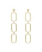 Boucles d'oreilles Olga en Argent doré & Zircone