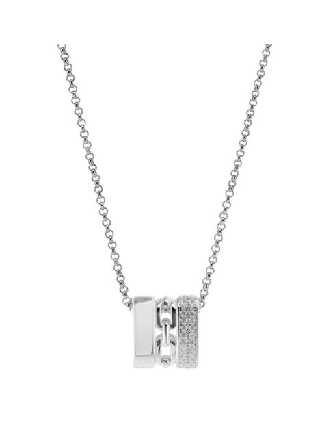 Collier Sissi en Argent & Zircone