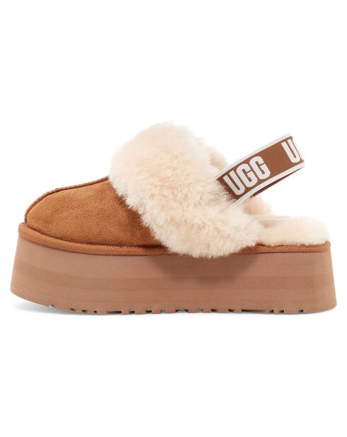 Mules Funkette de piel castaña