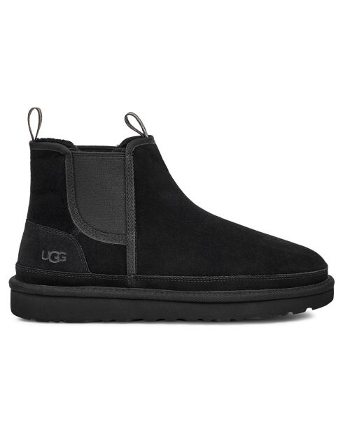 Botas Chelsea de piel aterciopelada con forro negro de Neumel