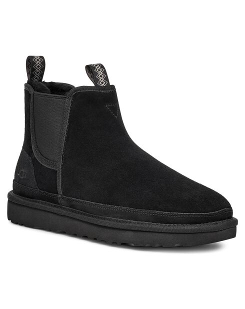 Botas Chelsea de piel aterciopelada con forro negro de Neumel
