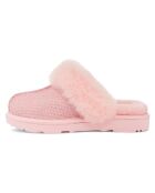 Chaussons en Velours de Cuir fourrées Cozy II roses