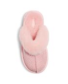 Chaussons en Velours de Cuir fourrées Cozy II roses