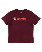 T-Shirt 100% Coton Bio Logo Blazin rouge foncé