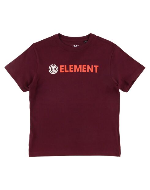 T-Shirt 100% Coton Bio Logo Blazin rouge foncé