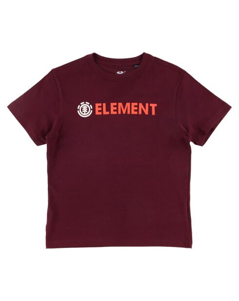 T-Shirt 100% Coton Bio Logo Blazin rouge foncé