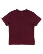 T-Shirt 100% Coton Bio Logo Blazin rouge foncé