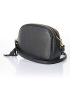 Borsa a tracolla Lizz in pelle nera - 23x7x17 cm