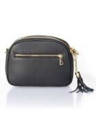 Borsa a tracolla Lizz in pelle nera - 23x7x17 cm