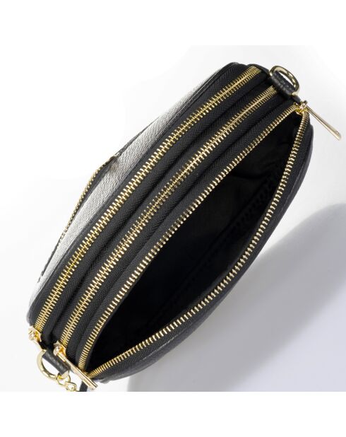 Borsa a tracolla Lizz in pelle nera - 23x7x17 cm