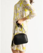 Borsa a tracolla Lizz in pelle nera - 23x7x17 cm