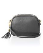 Borsa a tracolla Lizz in pelle nera - 23x7x17 cm
