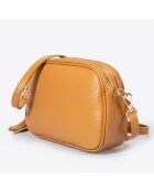Borsa a tracolla Lizz in pelle cognac - 23x7x17 cm