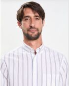 Chemise Regular Fit Popeline à rayures blanc/multicolore