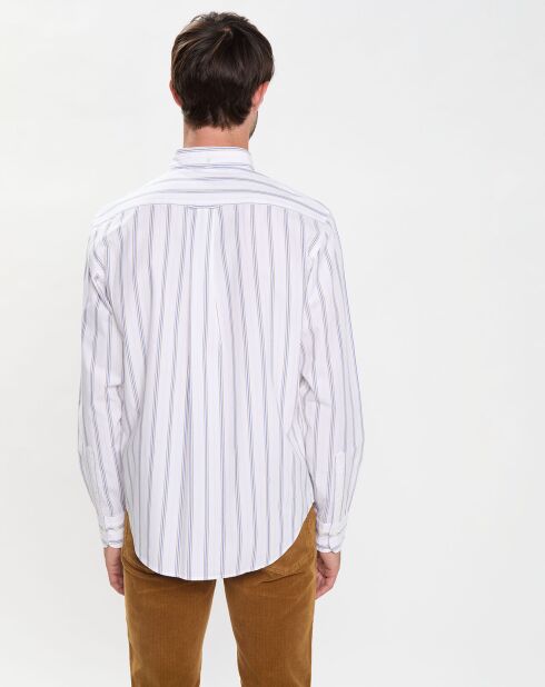 Chemise Regular Fit Popeline à rayures blanc/multicolore