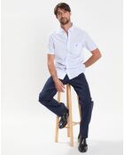Chemise Regular Fit Popeline Vichy bleu ciel