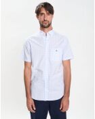 Chemise Regular Fit Popeline Vichy bleu ciel