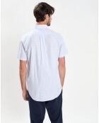 Chemise Regular Fit Popeline Vichy bleu ciel