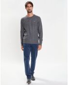 Pull en Laine mélangée Cable gris
