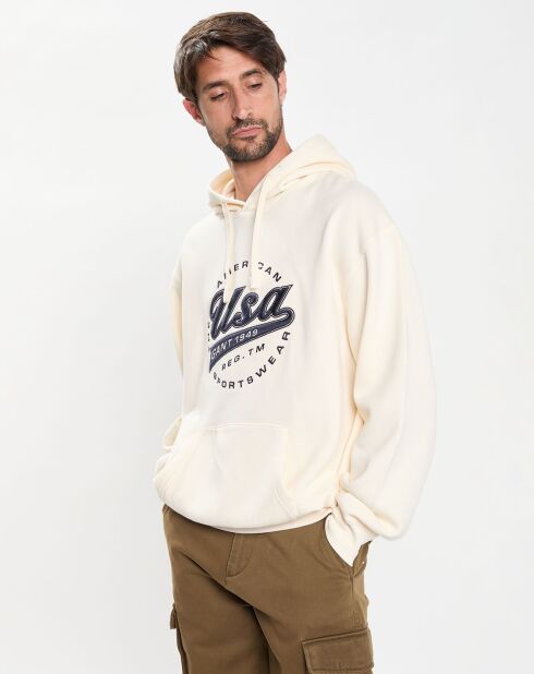 Sweat Hood Usa écru
