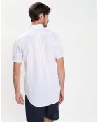 Chemise Regular Fit Popeline à pois blanche