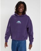 Sweat à capuche Nature Calls violet