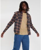 Chemise en Flanelle Tacoma Classic à carreaux bleu marine/marron