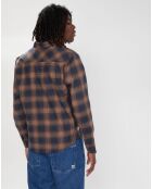 Chemise en Flanelle Tacoma Classic à carreaux bleu marine/marron