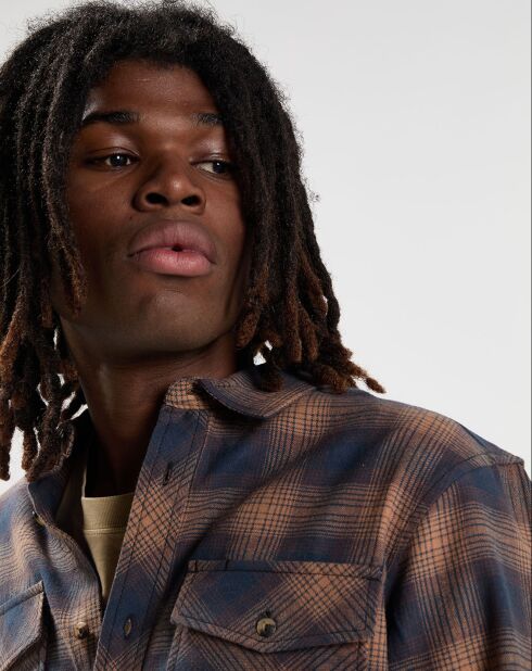 Chemise en Flanelle Tacoma Classic à carreaux bleu marine/marron
