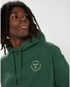 Sweat à capuche Cornell Cipher vert