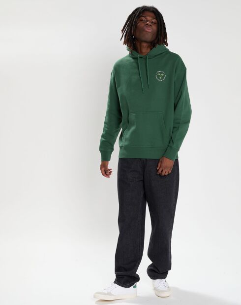 Sweat à capuche Cornell Cipher vert