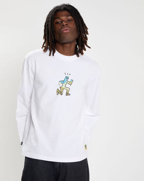 T-Shirt 100% Coton Bio Nature Calls Ls blanc