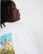 T-Shirt 100% Coton Bio Nature Calls Ls blanc