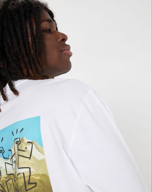 T-Shirt 100% Coton Bio Nature Calls Ls blanc
