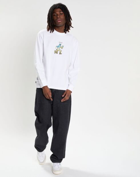 T-Shirt 100% Coton Bio Nature Calls Ls blanc